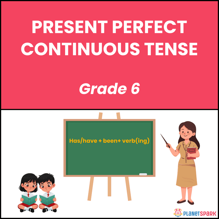 Class 6 Worksheet on Present Perfect Continuous