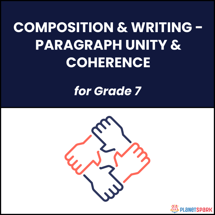 Class 7 Composition Worksheet on Paragraph Unity