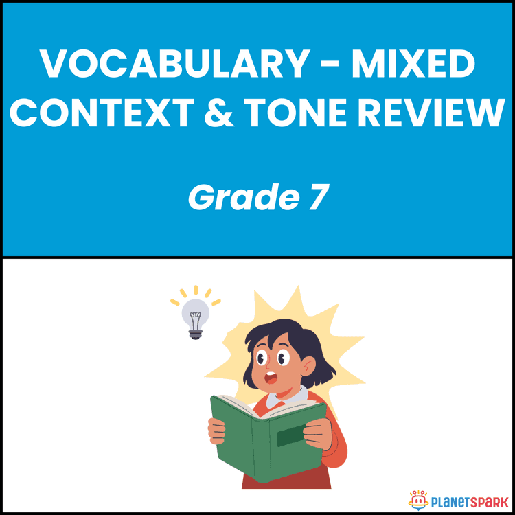 Class 7 English Grammar Context and Tone Worksheet