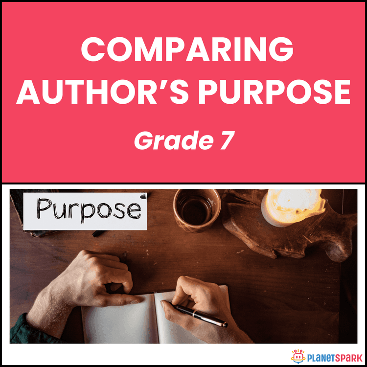 Class 7 English Worksheet on Author’s Purpose