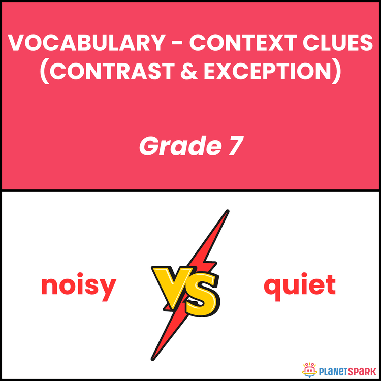 Class 7 English Worksheet on Context Clues Skills