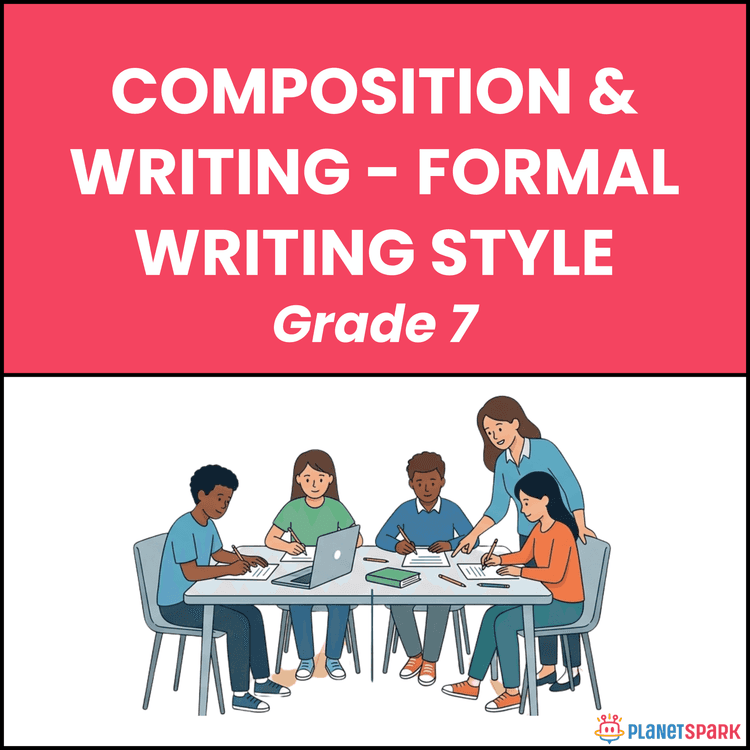 Class 7 English Worksheet on Formal Writing Style