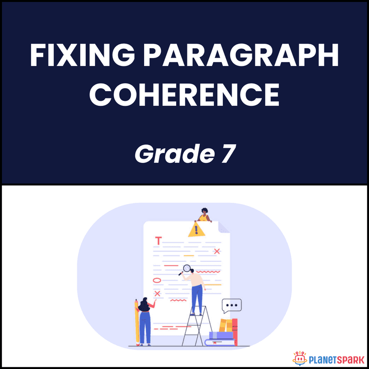 Class 7 English Worksheet on Paragraph Coherence