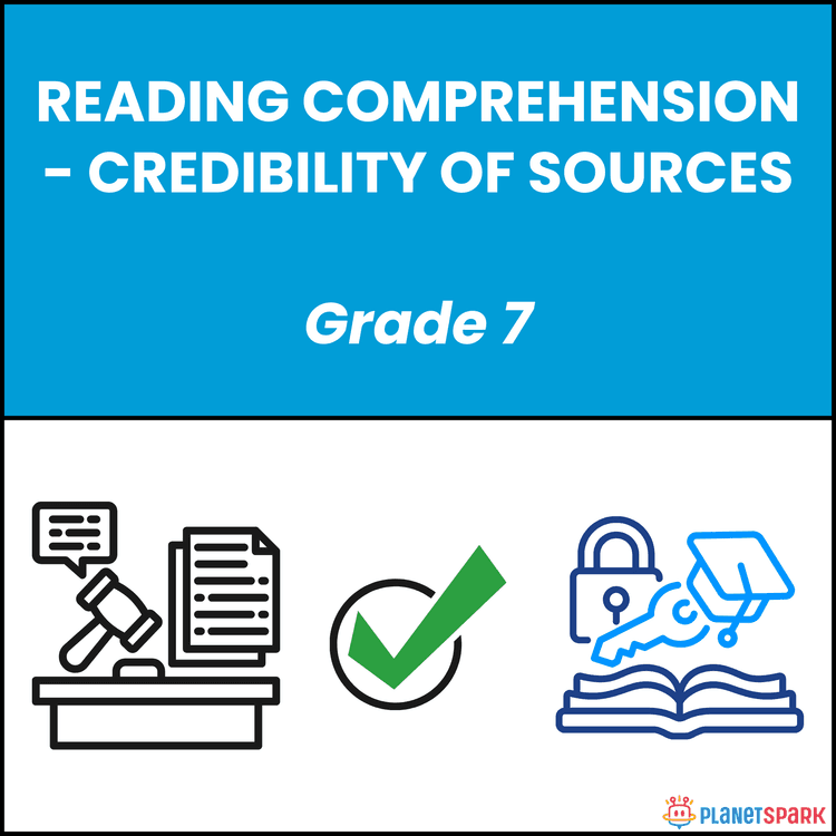 Class 7 English Worksheet on Source Credibility
