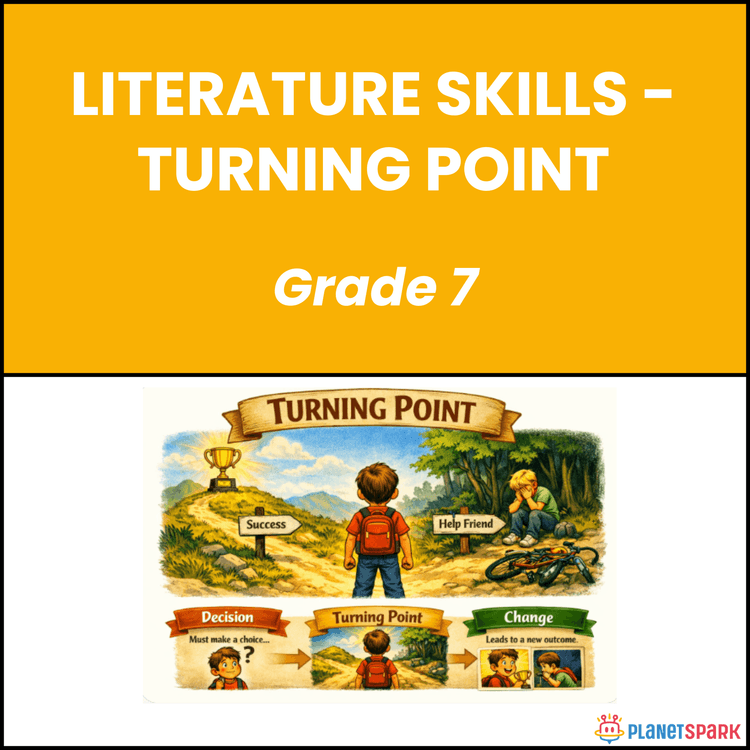 Class 7 English Worksheet on Turning Point in Story