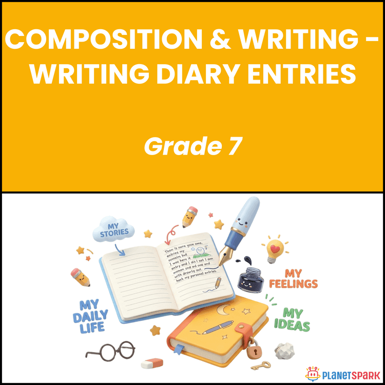 Class 7 English Worksheet on Writing Diary Entries