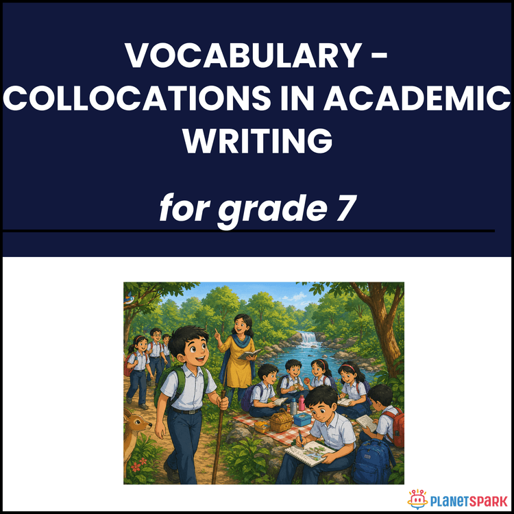 Class 7 English Worksheet on Collocations Review