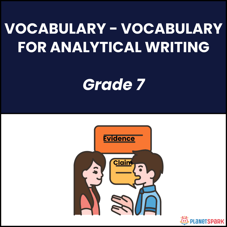 Class 7 Grammar Worksheet on Analytical Terms