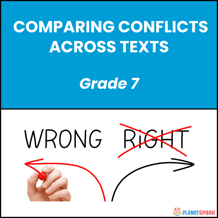 Class 7 Grammar Worksheet on Comparing Conflicts