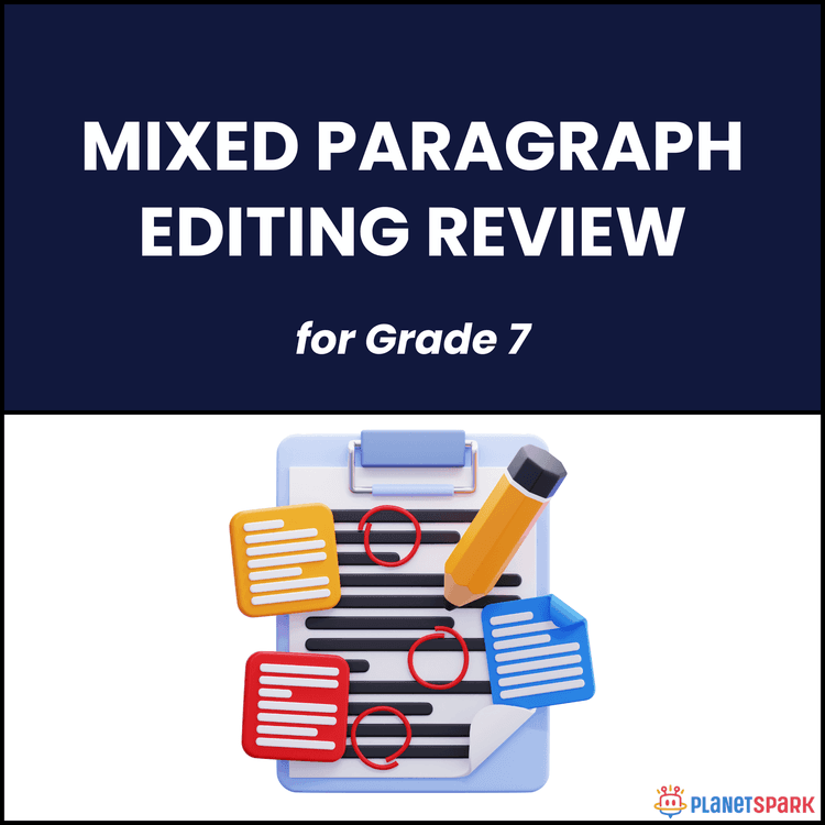 Class 7 Grammar Worksheet on Editing Paragraphs