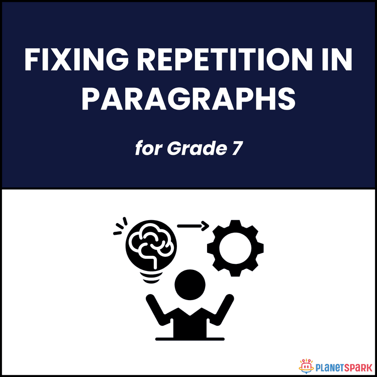 Class 7 Grammar Worksheet on Fixing Repetition