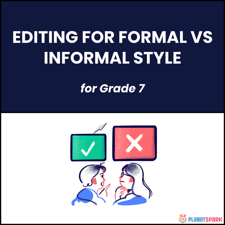Class 7 Grammar Worksheet on Formal vs Informal