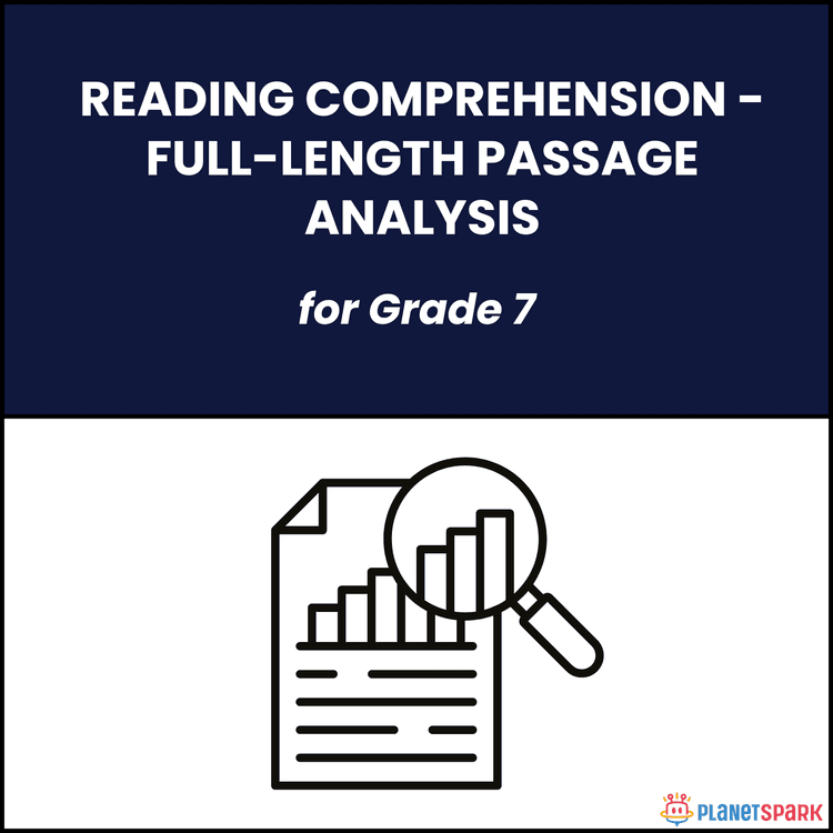Class 7 Grammar Worksheet on Full-Length Passage