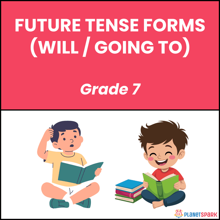 Class 7 Grammar Worksheet on Future Tense Will Going To