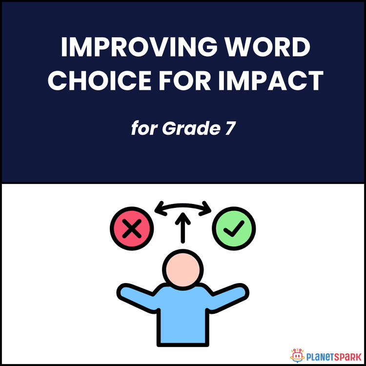 Class 7 Grammar Worksheet on Improving Word Choice