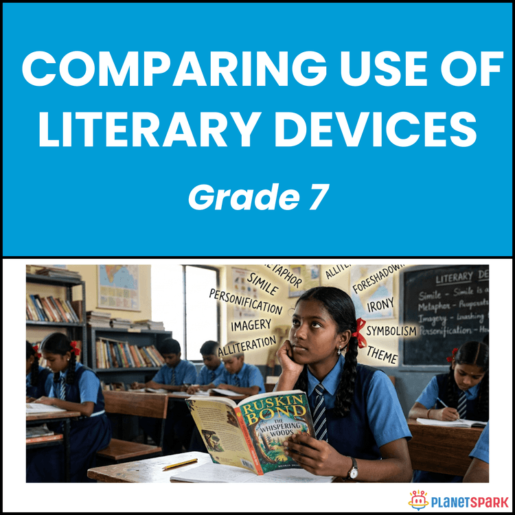 Class 7 Grammar Worksheet on Literary Devices
