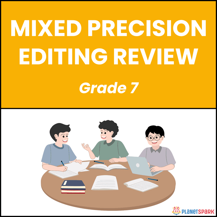 Class 7 Grammar Worksheet on Precision Editing