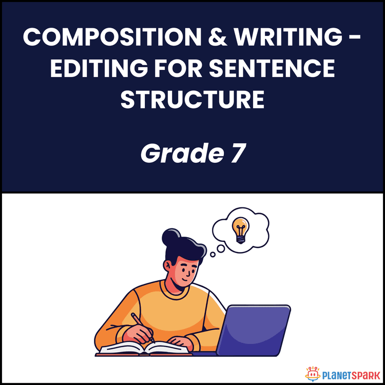 Class 7 Grammar Worksheet on Sentence Structure Editing