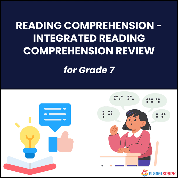 Class 7 Reading Comprehension Worksheet on Review