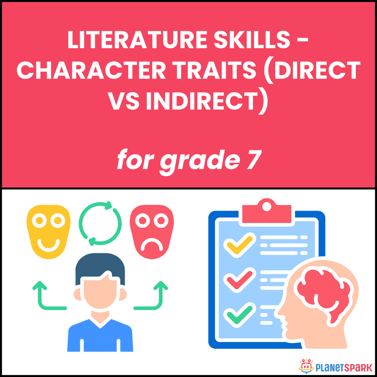Class 7 Worksheet on Character Traits (Direct vs Indirect)