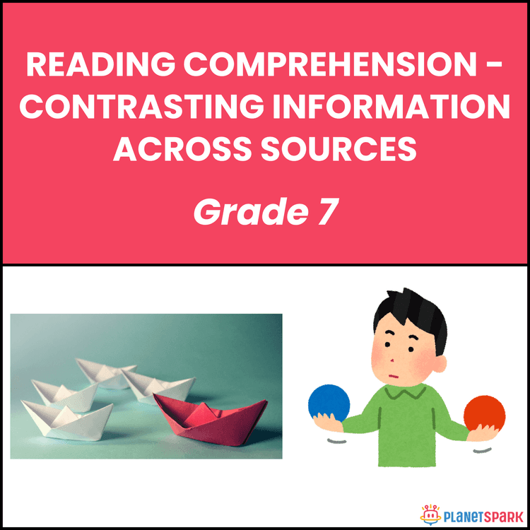 Class 7 Worksheet on Contrasting Information