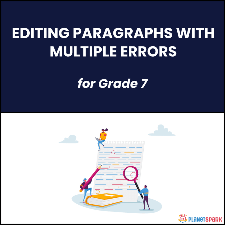 Class 7 Worksheet on Editing Paragraphs with Errors