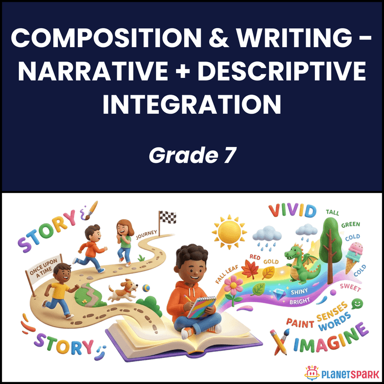 Class 7 Worksheet on Narrative Descriptive Writing