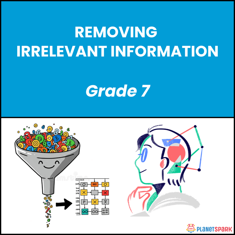 Class 7 Worksheet on Removing Irrelevant Info