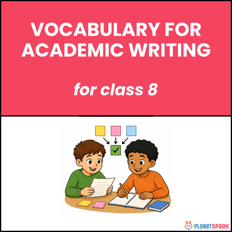 Class 8 English Vocabulary Worksheet for Academic Writing