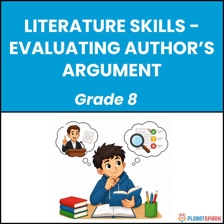 Class 8 English Worksheet on Author Arguments