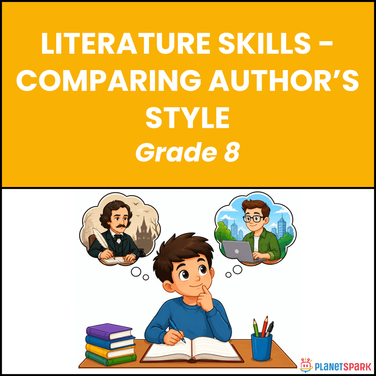 Class 8 English Worksheet on Author Style Review