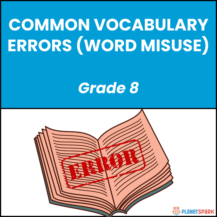 Class 8 English Worksheet on Common Word Errors