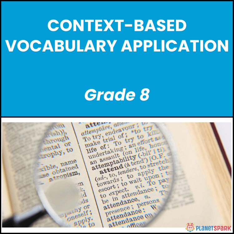 Class 8 English Worksheet on Context Vocabulary Use