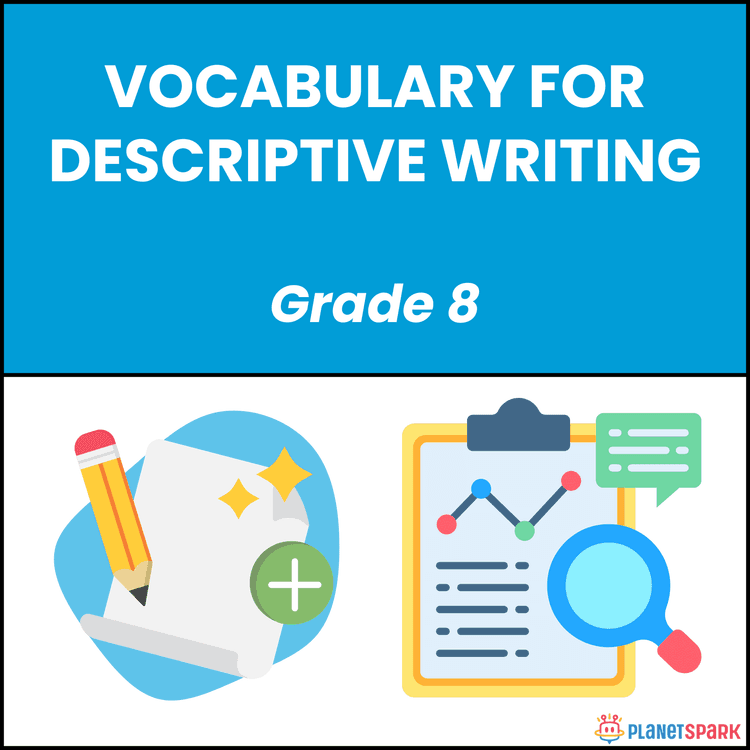 Class 8 English Worksheet on Descriptive Vocabulary