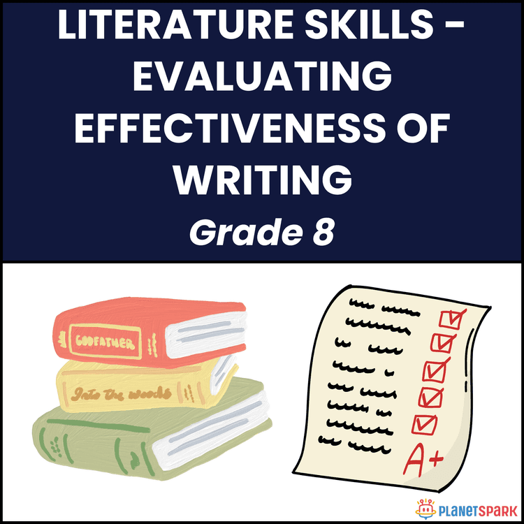 Class 8 English Worksheet on Writing Evaluation