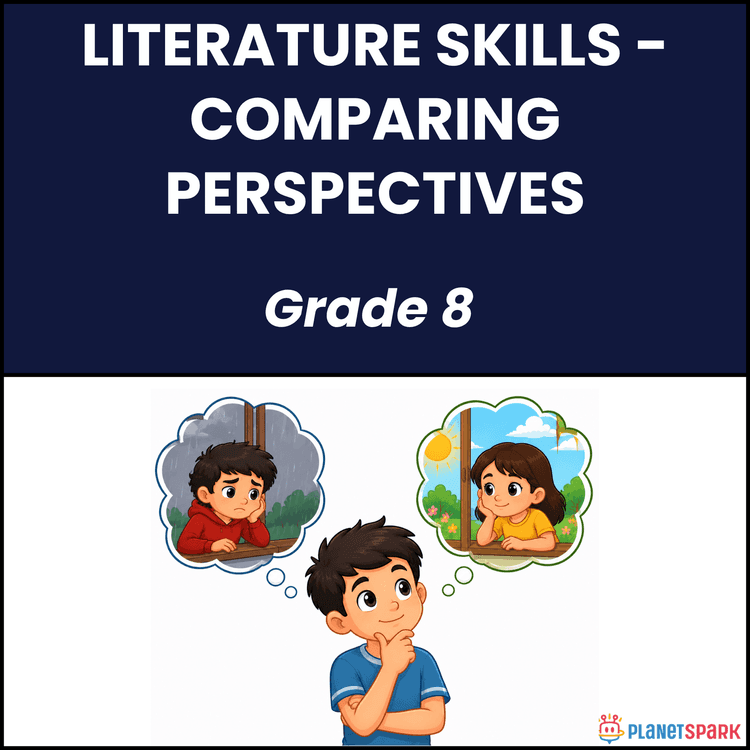 Class 8 Grammar Worksheet on Comparing Views