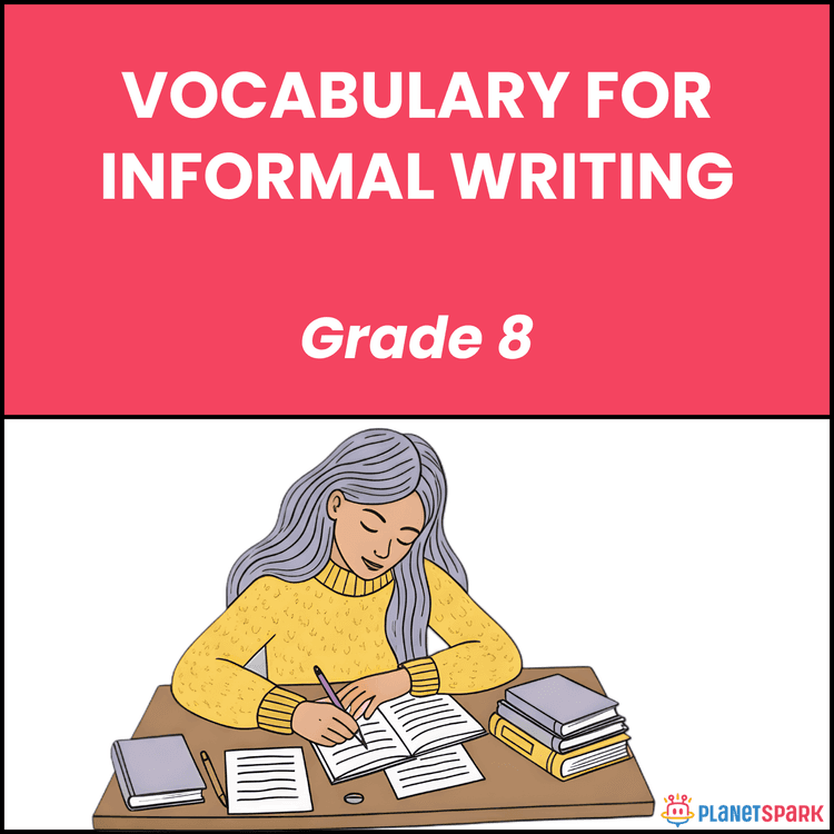Class 8 Grammar Worksheet on Informal Vocabulary