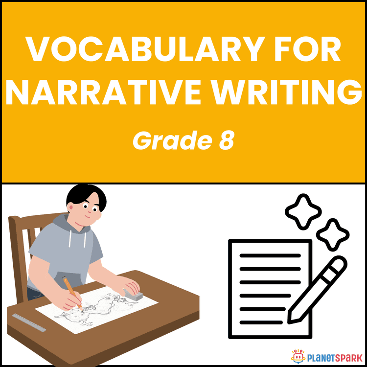 Class 8 Grammar Worksheet on Narrative Vocabulary