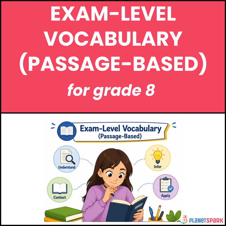 Class 8 Grammar Worksheet on Passage Vocabulary