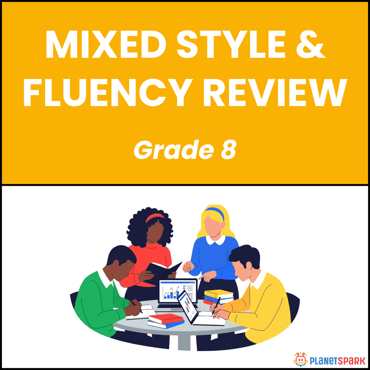 Class 8 Grammar Worksheet on Style and Fluency