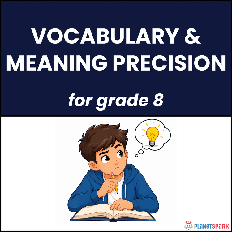 Class 8 Grammar Worksheet on Vocabulary Skill