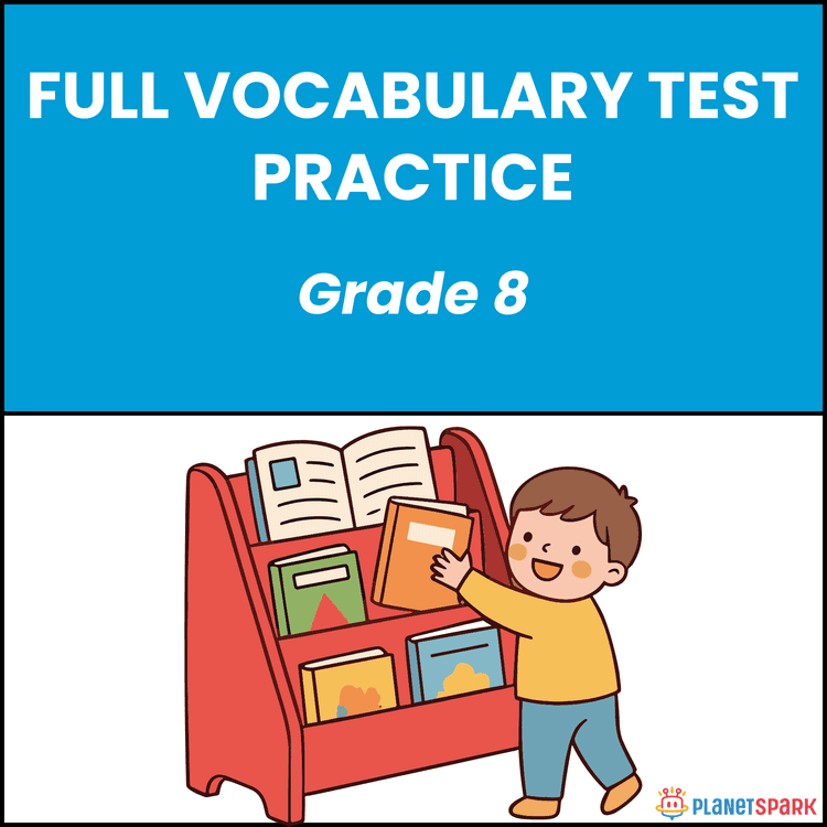 Class 8 Grammar Worksheet on Vocabulary Tests