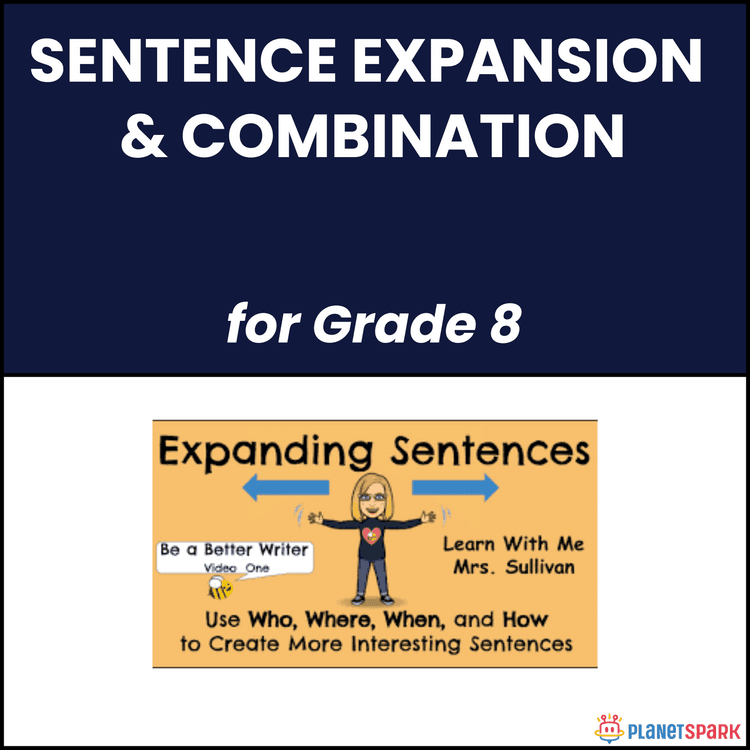Class 8 Sentence Expansion English Worksheet