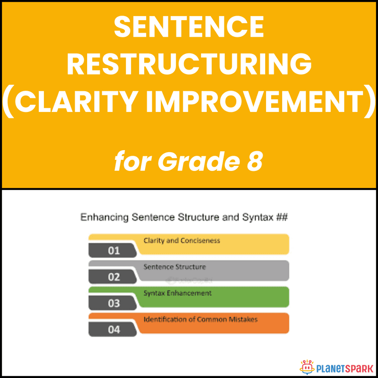 Class 8 Sentence Restructuring Clarity Worksheet