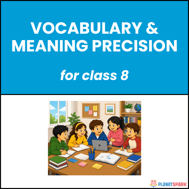 Class 8 Vocabulary Worksheet on Meaning Precision