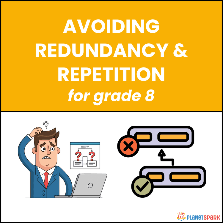 Class 8 Worksheet on Avoiding Repetition