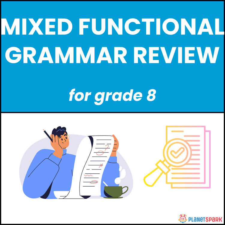 Class 8 Worksheet on Functional Grammar Review