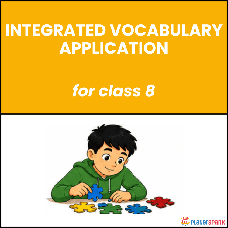Class 8 Worksheet on Integrated Vocabulary Application