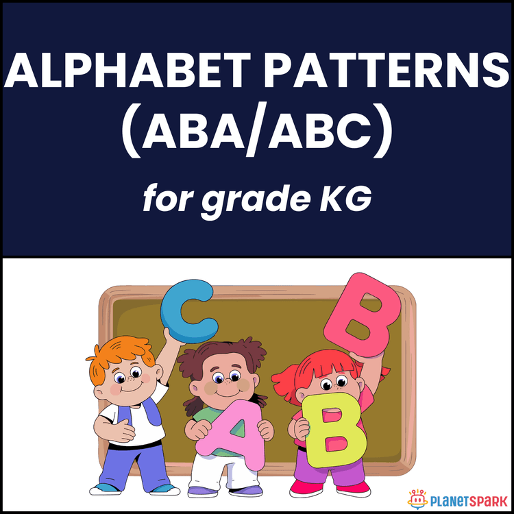 Class KG Worksheet on Alphabet Pattern Practice