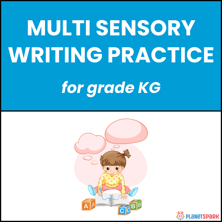 Class KG Worksheet on Multi Sensory Writing Practice